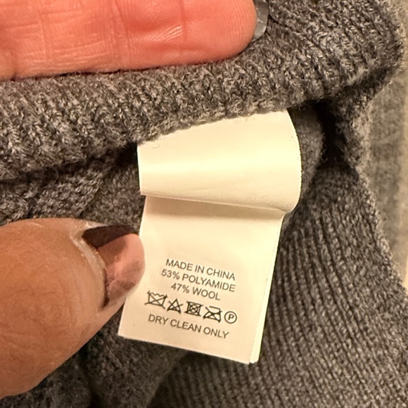 Kate Spade Broome Street Gray Wool Blend Winking Eye Red Lips Sweater Size S - Picture 3 of 4